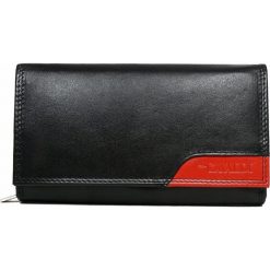 Portfel damski skórzany Cavaldi RD-07-CMN czarny - CZARNY Z CZERWONYM. Czarne portfele 4U Cavaldi, bez wzorów. Za 54.99 zł.