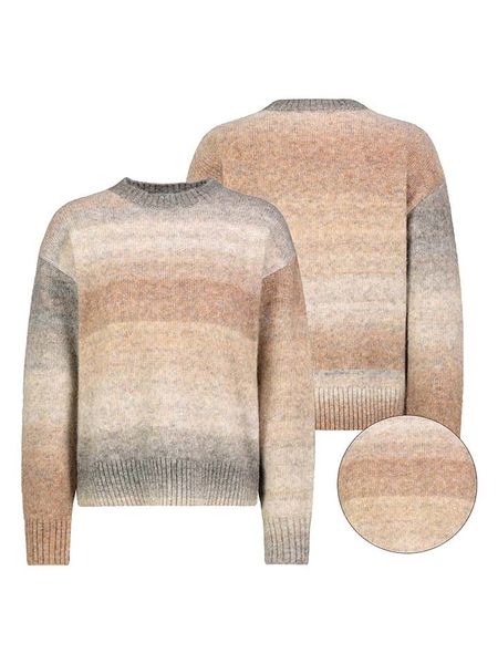 Fresh Made Sweter w kolorze beżowo-szarym rozmiar: S. Brązowe swetry Fresh Made, s, bez wzorów, bez ramiączek. Za 105.38 zł.