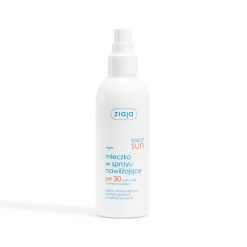 Mleczko w sprayu nawilżające SPF 30 UVA + UVB ochrona wysoka Ziaja. Kremy do opalania Ziaja. Za 36.75 zł.