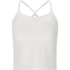 Damski tank top Athlecia Ashly. Białe topy Athlecia, bez wzorów, bez kołnierzyka, bez ramiączek. Za 219.50 zł.