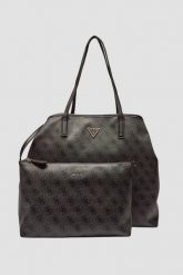 GUESS Szara damska shopperka Victtoria Large 2 w 1. Szare torebki klasyczne Guess, z aplikacjami, ze skóry ekologicznej, duże, bez dodatków. W wyprzedaży za 564.19 zł.