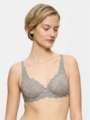 Triumph Biustonosz z fiszbiną Amourette 10209574 Szary. Szare biustonosze Triumph, bez wzorów, z syntetyku. Za 129.99 zł.