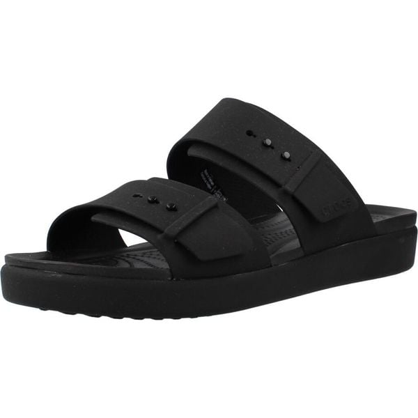 Sandały CROCS 211215C Czarny. Czarne sandały Crocs, bez wzorów, z syntetyku, bez obcasa, bez zapięcia. Za 303.99 zł.