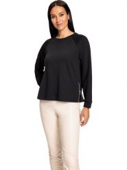 Heine Bluza w kolorze czarnym rozmiar: 48. Czarne bluzy Heine, bez wzorów, bez kaptura. Za 78.99 zł.