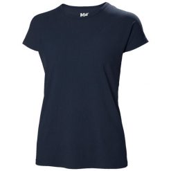 Koszulka damska Helly Hansen Crewline Top. Niebieskie koszulki sportowe Helly Hansen, bez wzorów, bez ramiączek. Za 179.99 zł.
