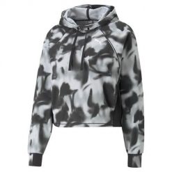 Bluza sportowa damska Puma Modern Sports Aop Hoodie. Szare bluzy Puma, l, bez wzorów, z kapturem. Za 409.00 zł.