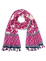 Olsen Szal w kolorze fioletowym rozmiar: onesize. Różowe szaliki Olsen, bez wzorów, z materiału. Za 52.99 zł.