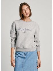 Pepe Jeans Bluza w kolorze jasnoszarym rozmiar: XS. Szare bluzy Pepe Jeans, xs, bez wzorów, z bawełny, bez kaptura. Za 140.53 zł.