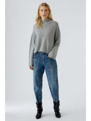 Oui Wełniany golf w kolorze szarym rozmiar: 42. Szare golfy Oui, bez wzorów, z kaszmiru, bez ramiączek. Za 409.45 zł.