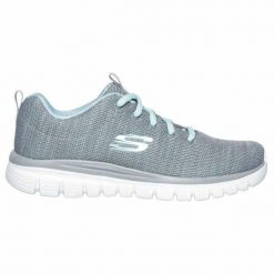 Obuwie Sportowe Damskie Skechers Graceful-Twisted Fortune Szary. Szare obuwie sportowe Skechers, z gumy, bez zapięcia, trekkingowe, Skechers Sport. Za 319.00 zł.