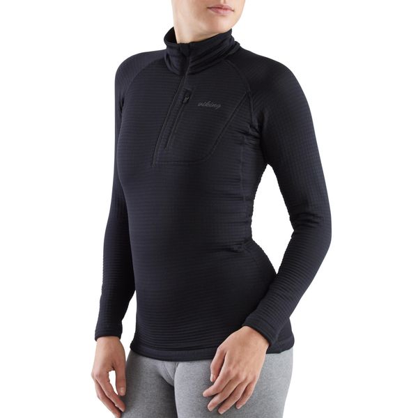 Bluza techniczna trekkingowa damska Viking Admont. Czarne bluzy Viking, xl, bez wzorów, bez kaptura. Za 148.03 zł.