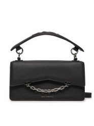 KARL LAGERFELD Torebka 245W3028 Czarny. Czarne torebki klasyczne KARL LAGERFELD, bez wzorów, ze skóry, bez dodatków. Za 1,299.00 zł.