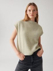 OPUS Bezrękawnik w kolorze miętowym rozmiar: 36. Zielone swetry Opus, bez wzorów, bez ramiączek. Za 117.99 zł.