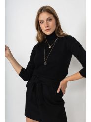 Perfect Cashmere Kaszmirowy golf "Willow" w kolorze czarnym rozmiar: XL. Czarne golfy Perfect Cashmere, xl, bez wzorów, z kaszmiru, bez ramiączek. Za 521.99 zł.