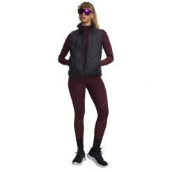 Legginsy treningowe damskie Under Armour CGear Textu fuchsia dusk. Czerwone legginsy Under Armour, s, bez wzorów, z dzianiny, na fitness i siłownię. Za 289.05 zł.