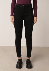 Czarne Dopasowane Jeansy z Bawełną o Kroju Skinny z Wysokim Stanem Chacinta. Czarne jeansy Born2be, l, bez wzorów, z podwyższonym stanem. Za 119.99 zł.