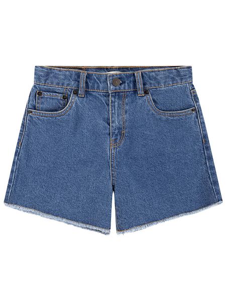 Levi's Kids Szorty dżinsowe w kolorze niebieskim rozmiar: 152. Niebieskie szorty Levi's Kids, z aplikacjami, ze skóry, klasyczne. Za 95.46 zł.