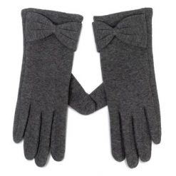 ACCCESSORIES 1W6-002-AW19 Szary. Szare rękawiczki ACCCESSORIES, bez wzorów, z bawełny. Za 29.99 zł.