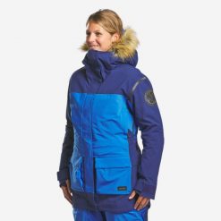 Parka trekkingowa damska Forclaz Arctic 900 -33°C wodoodporna. Niebieskie parki FORCLAZ, na zimę, l, z puchu, sportowe, bez kaptura. Za 1,299.99 zł.