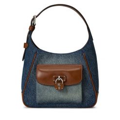 Torebka LAUREN RALPH LAUREN. Niebieskie torebki klasyczne Lauren Ralph Lauren, bez wzorów, bez dodatków. Za 909.99 zł.