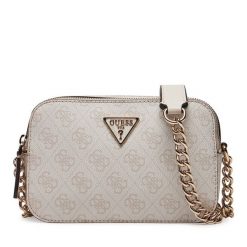 Torebka Guess. Brązowe listonoszki Guess, z aplikacjami, bez dodatków. Za 349.99 zł.