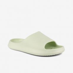 Klapki damskie Coqui matcha. Zielone klapki Erima, bez wzorów, z bawełny, bez obcasa. Za 131.99 zł.