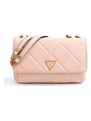 Guess Torebka w kolorze beżowym - 26 x 16 x 9 cm rozmiar: onesize. Brązowe torby na ramię Guess, z aplikacjami, z materiału, na ramię, bez dodatków. Za 321.39 zł.