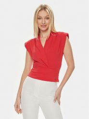 Marciano Guess Bluzka 4GGP04 6230Z Pomarańczowy Slim Fit. Brązowe bluzki Marciano Guess, xs, z aplikacjami, z syntetyku, bez kołnierzyka, bez ramiączek. Za 229.99 zł.