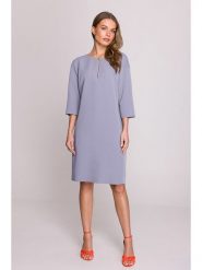 Stylove Sukienka w kolorze szarym rozmiar: M. Szare sukienki Stylove, na co dzień, m, bez wzorów, bez kołnierzyka, bez ramiączek, midi, proste. Za 206.42 zł.