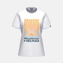 VISION Damska koszulka do sportów rakietowych. Brązowe bluzki Head, z aplikacjami, sportowe, bez kołnierzyka, bez ramiączek. Za 190.00 zł.