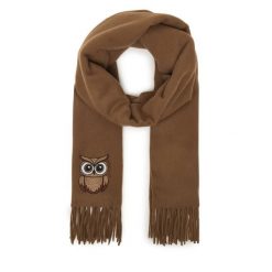 Szalik Weekend Max Mara. Brązowe szaliki Weekend Max Mara, bez wzorów. Za 909.99 zł.