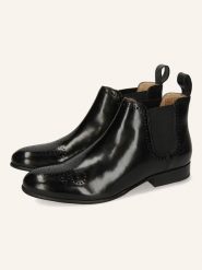 MELVIN & HAMILTON Skórzane sztyblety "Sally 16" w kolorze czarnym rozmiar: 39. Czarne botki Melvin & Hamilton, bez wzorów, ze skóry, bez obcasa, bez zapięcia. Za 404.99 zł.