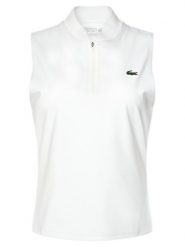 Lacoste Top PF0202 Biały Regular Fit. Białe koszulki sportowe Lacoste, bez wzorów, z syntetyku, bez ramiączek, tenisowe. Za 529.99 zł.