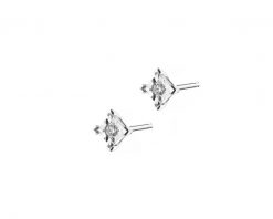 Kolczyki z białego złota z brylantami - 0,05 ct - próba 375. Białe kolczyki Apart, z brylantem, złote. Za 1,049.00 zł.