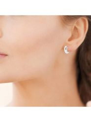 L'atelier précieux Srebrne kolczyki-kreole rozmiar: onesize. Szare kolczyki l'Atelier precieux, srebrne. Za 216.22 zł.