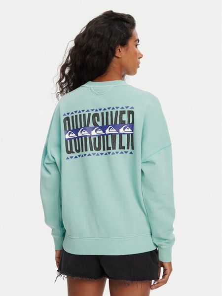 Quiksilver Bluza EQWFT03179 Błękitny Oversize. Niebieskie bluzy Quiksilver, m, bez wzorów, z bawełny, bez kaptura. Za 151.99 zł.
