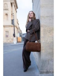 Maison héritage PARIS Skórzana torebka "Flexi" w kolorze brązowym - 34 x 27 x 17 cm rozmiar: onesize. Brązowe torby na ramię Maison héritage PARIS, bez wzorów, z materiału, na ramię, bez dodatków. Za 391.99 zł.