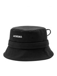 JACQUEMUS Kapelusz 223AC001U Czarny. Czarne rękawiczki JACQUEMUS, bez wzorów, z bawełny. Za 559.99 zł.