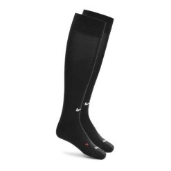Getry piłkarskie Nike Academy. Czarne legginsy sportowe Nike, bez wzorów, do piłki nożnej. Za 52.99 zł.