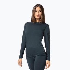 Longsleeve termoaktywny damski super.natural Tundra 175. Niebieskie bielizna sportowa super.natural, bez wzorów. Za 329.99 zł.