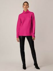 APART Golf w kolorze różowym rozmiar: 40/42. Różowe golfy Apart, bez wzorów, z kaszmiru, bez ramiączek. Za 254.14 zł.