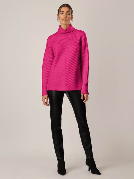 APART Golf w kolorze różowym rozmiar: 40/42. Różowe golfy Apart, bez wzorów, z kaszmiru, bez ramiączek. Za 220.12 zł.