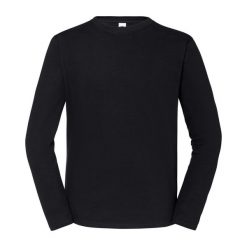Koszulka Z Długim Rękawem Unisex Dla Dorosłych Iconic 195. Czarne bluzki FRUIT OF THE LOOM, s, bez wzorów, sportowe, bez kołnierzyka, bez ramiączek. Za 62.99 zł.