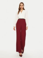 Rinascimento Kombinezon CFC0019768002 Bordowy Regular Fit. Czerwone sukienki Rinascimento, s, bez wzorów, z syntetyku, bez kołnierzyka, bez ramiączek. Za 369.99 zł.