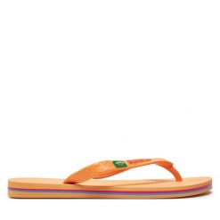 Japonki Ipanema. Brązowe klapki Ipanema, bez wzorów, bez obcasa. Za 69.99 zł.