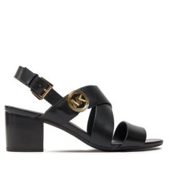 Sandały MICHAEL Michael Kors. Czarne sandały MICHAEL Michael Kors, bez wzorów, bez obcasa, na słupku, bez zapięcia. Za 549.99 zł.