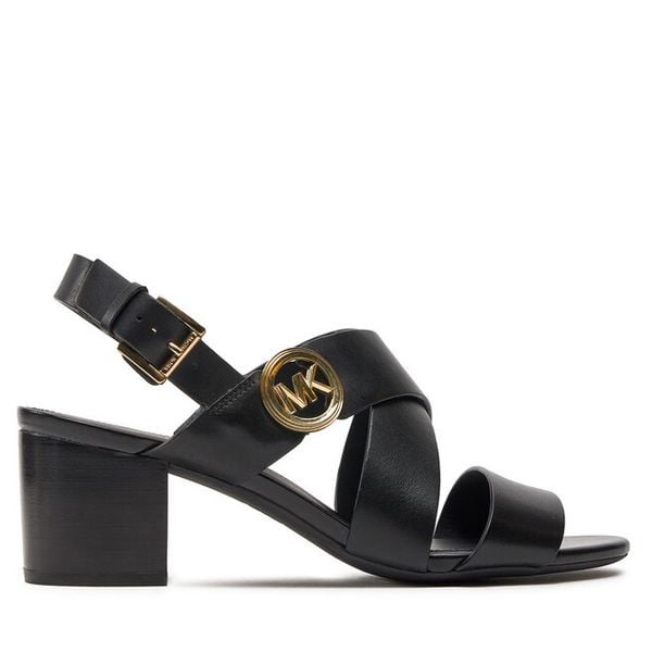 Sandały MICHAEL Michael Kors. Czarne sandały MICHAEL Michael Kors, bez wzorów, bez obcasa, na słupku, bez zapięcia. Za 819.99 zł.