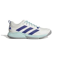 Buty halowe adidas Court Team Bounce 2.0. Białe obuwie sportowe Adidas, bez zapięcia, do koszykówki. W wyprzedaży za 362.55 zł.