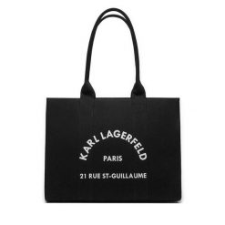 Torebka KARL LAGERFELD. Czarne torebki klasyczne KARL LAGERFELD, bez wzorów, bez dodatków. Za 359.99 zł.