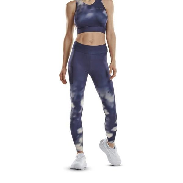 Długie legginsy sportowe do biegania CEP limitowana kolekcja Bloom damskie. Białe legginsy CEP, s, bez wzorów, długie. Za 349.00 zł.